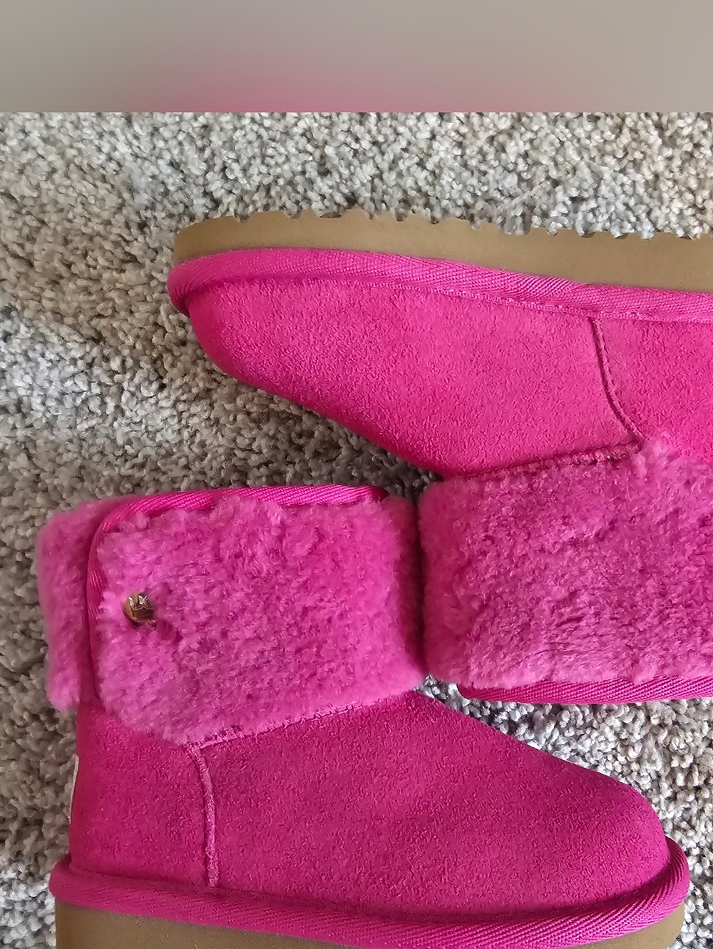 Pink Ugg Jona Luxury Fur Boots
